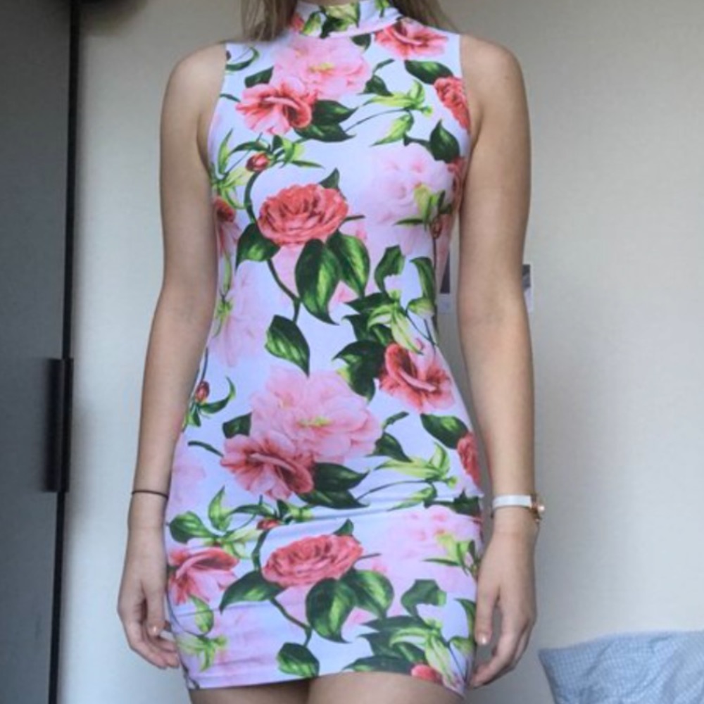 AA Mock Neck Bodycon Dress